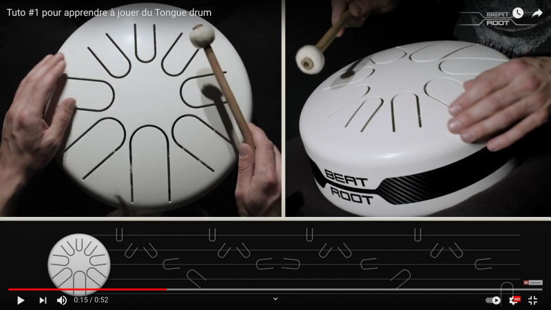 Comment apprendre à jouer du tongue drum 8 notes? Tuto #1 (facile)